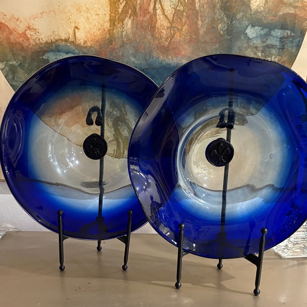 Murano Cobalt Bowls